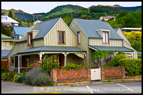 Акароа, Akaroa, Район Кентербери, Canterbury, Южный остров, South Island, Новая Зеландия, New Zealand