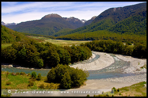 Смотровая площадка реки Кэмерон, Cameron Creek Lookout, Mt. Tamborine National Park, Южный остров, South Island, Новая Зеландия, New Zealand