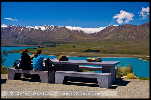 Обсерватория Горы Джон, Mt John Observatory, Озеро Текапо, Lake Tekapo, Южный остров, South Island, Новая Зеландия, New Zealand