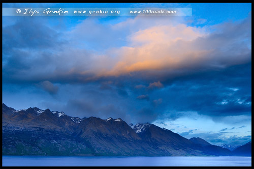 Смотровая площадка Bennetts Bluff, Bennetts Bluff Lookout, Озеро Вакатипу, Lake Wakatipu, Южный остров, South Island, Новая Зеландия, New Zealand