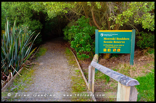 Валуны Моераки, Moeraki Boulders, пляж Коекохе, Koekohe Beach, район Отаго, Otago, Южный остров, South Island, Новая Зеландия, New Zealand