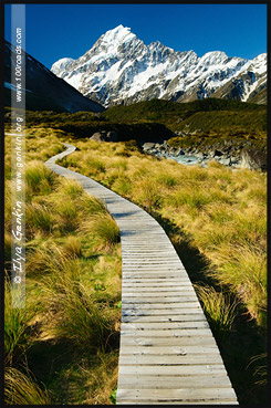 Тропа Долины Хукер, Hooker Valley Track, Aoraki Mount Cook National Park, Южный остров, South Island, Новая Зеландия, New Zealand