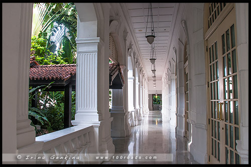 Сингапурский слинг, Singapore Sling, Лонг Бар, Long bar, Отель Раффлз, Raffles Hotel, Сингапур, Singapore