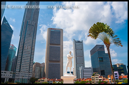 Место высадки Раффлза, Raffles Landing Site, Сингапур, Singapore