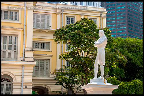 Место высадки Раффлза, Raffles Landing Site, Сингапур, Singapore