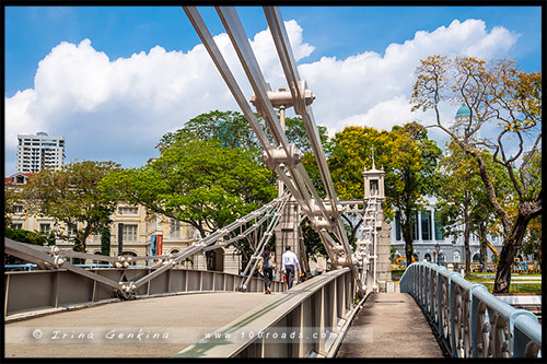 Мост Кавена, Cavenagh Bridge, Сингапур, Singapore