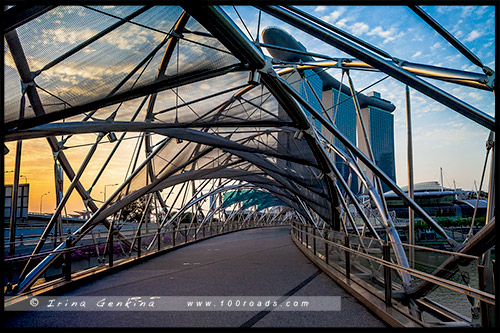 Хеликс Бридж или Мост ДНК, The Helix Bridge, Сингапур, Singapore