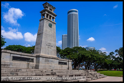 Парк Эспланада, Esplanade Park, Марина Бэй, Marina Bay, Сингапур, Singapore