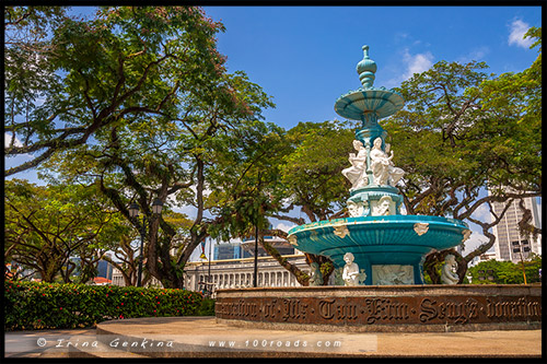 Парк Эспланада, Esplanade Park, Марина Бэй, Marina Bay, Сингапур, Singapore