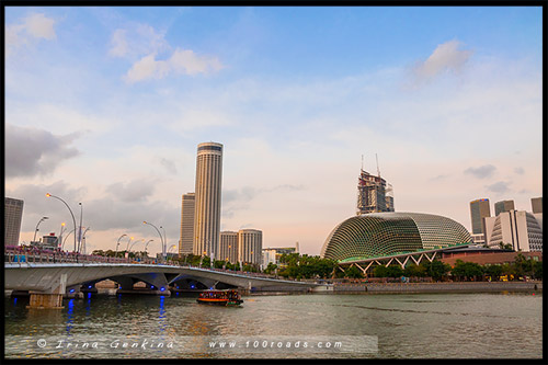 Театр Эспланада, Esplanade Theatres, Марина Бэй, Marina Bay, Сингапур, Singapore