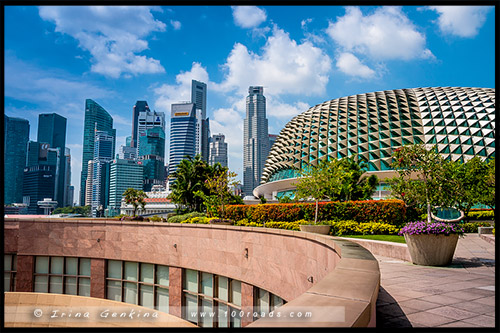 Театр Эспланада, Esplanade Theatres, Марина Бэй, Marina Bay, Сингапур, Singapore