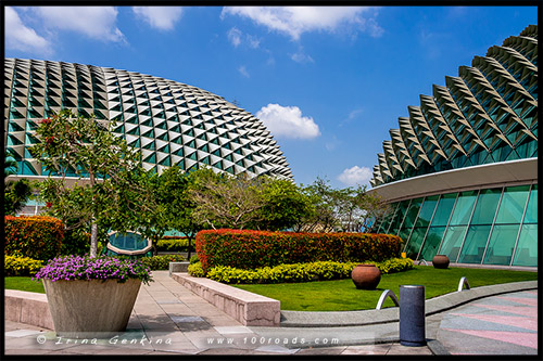 Театр Эспланада, Esplanade Theatres, Марина Бэй, Marina Bay, Сингапур, Singapore