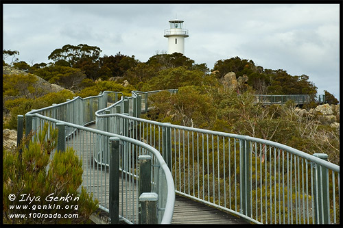 Cape Tourville Lighthouse, Полуостров Фрейсине, Freycinet Peninsula, Тасмания, Tasmania, Австралия, Australia