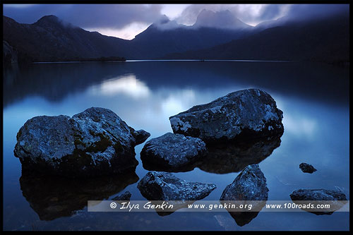 Озеро Дав, Lake Dove, Озеро Голубка, Парк Крэдл Маунтен, Cradle Mountain NP, Тасмания, Tasmania, Австралия, Australia