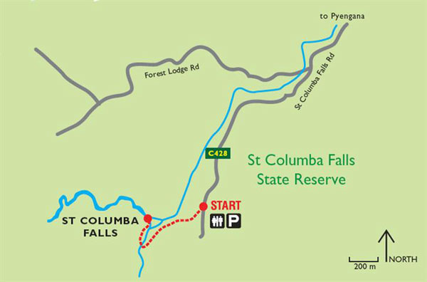 Водопад Св.Каламба, St Columba Falls, Тасмания, Tasmania, Австралия, Australia