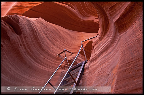 Каньон Антилопы, Antelope Canyon, Аризона, Arizona, США, USA, Америка, America