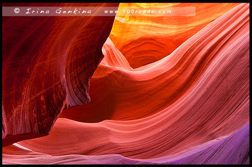 Каньон Антилопы, Antelope Canyon, Аризона, Arizona, США, USA, Америка, America