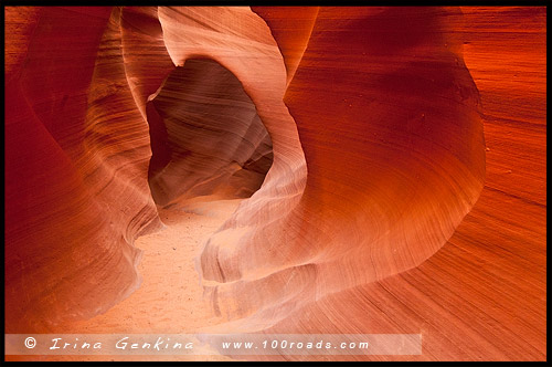 Каньон Антилопы, Antelope Canyon, Аризона, Arizona, США, USA, Америка, America