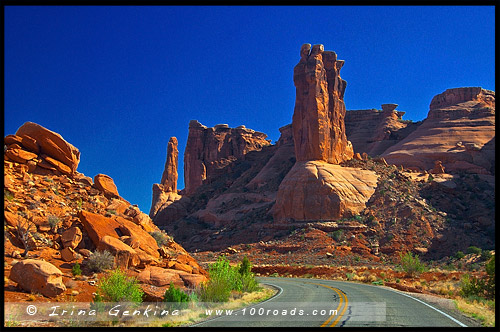 Райский сад, Garden of Eden, Национальный парк Арки, Arches National Park, Юта, Utah, США, USA, Америка, America