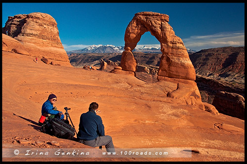 Изящная Арка, Delicate Arch, Национальный парк Арки, Arches National Park, Юта, Utah, США, USA, Америка, America