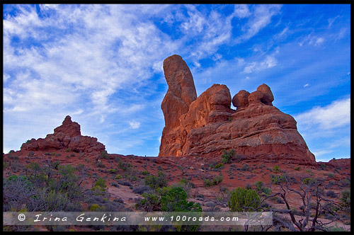 Национальный парк Арки, Arches National Park, Юта, Utah, США, USA, Америка, America