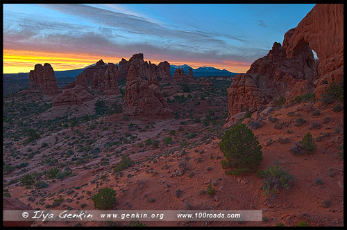 Национальный парк Арки, Arches National Park, Юта, Utah, США, USA, Америка, America