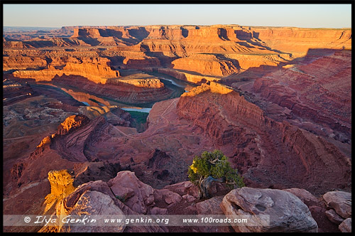 Парк Мертвой Лошади, Dead Horse Point State Park, Юта, Utah, США, USA, Америка, America