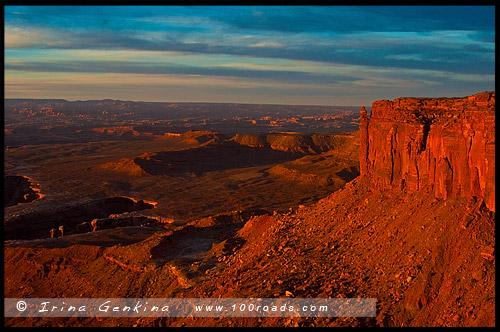 Остров в небе, Island in the Sky District, Национальный парк Каньонлэндс, Canyonlands National Park, Юта, Utah, США, USA, Америка, America