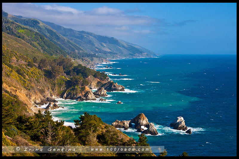 Биг Сюр, Big Sur, Калифорния, California, США, USA, Америка, America