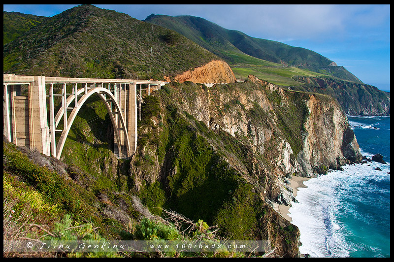 Мост Биксби, Bixby Bridge, Биг Сюр, Big Sur, Калифорния, California, США, USA, Америка, America