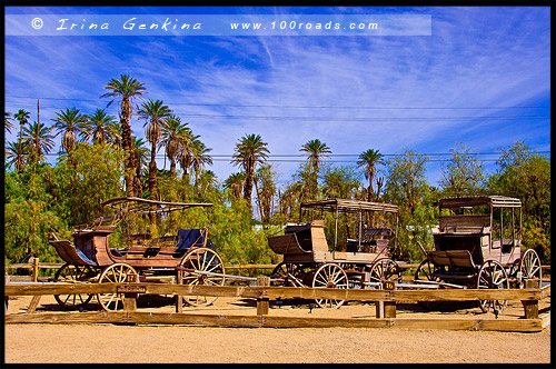 Музей под открытым небом, Furnace Creek Ranch, Долина Смерти, Death Valley, Калифорния, California, СЩА, USA, Америка, America