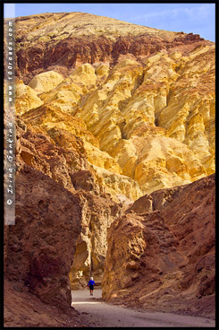 Золотой каньон, Golden Canyon, Долина Смерти, Death Valley, Калифорния, California, СЩА, USA, Америка, America