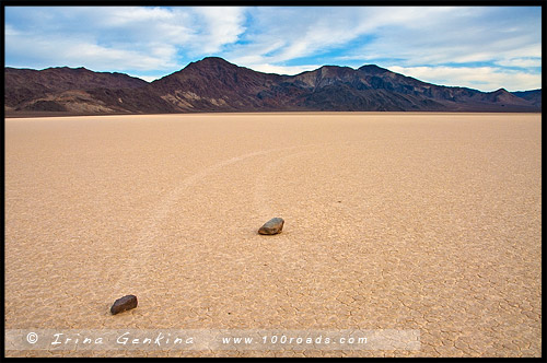 Рейстрейк Плайя, Racetrack Playa, Долина Смерти, Death Valley, Калифорния, California, СЩА, USA, Америка, America
