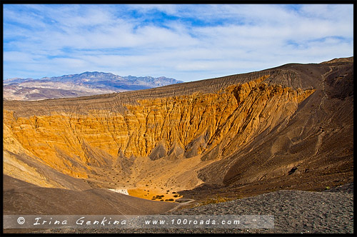 Кратер Убехебе, Ubehebe Crater, Долина Смерти, Death Valley, Калифорния, California, СЩА, USA, Америка, America