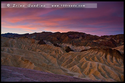 Забриски Пойнт, Zabriskie Point, Долина Смерти, Death Valley, Калифорния, California, СЩА, USA, Америка, America