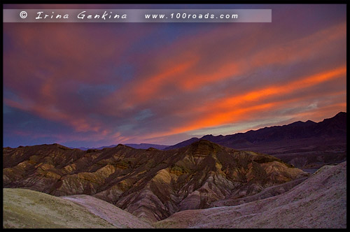 Забриски Пойнт, Zabriskie Point, Долина Смерти, Death Valley, Калифорния, California, СЩА, USA, Америка, America