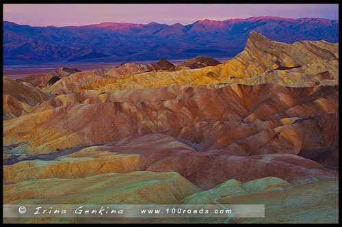 Забриски Пойнт, Zabriskie Point, Долина Смерти, Death Valley, Калифорния, California, СЩА, USA, Америка, America