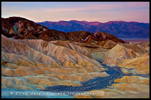 Забриски Пойнт, Zabriskie Point, Долина Смерти, Death Valley, Калифорния, California, СЩА, USA, Америка, America