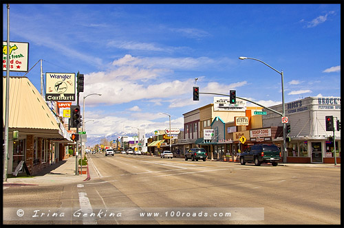 Шоссе 395, US Route 395, Дорога, Калифорния, California, СЩА, USA, Америка, America