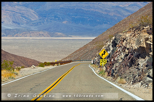 Шоссе 190, US Route 190, Дорога, Калифорния, California, СЩА, USA, Америка, America