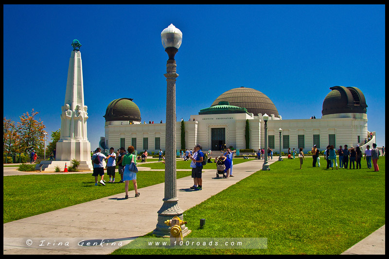 Обсерватория Гриффита, Griffith Observatory, Лос Анжелес, LA, Los Angeles, Калифорния, California, США, USA