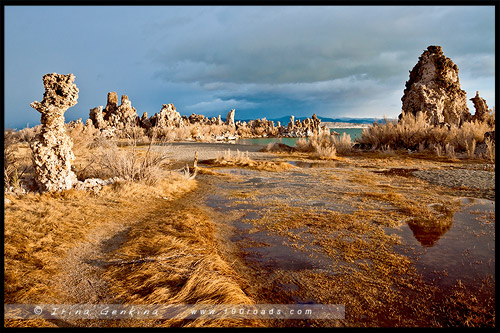 Южный туф, South Tufa, Озеро Моно, Mono Lake, Калифорния, California, СЩА, USA, Америка, America