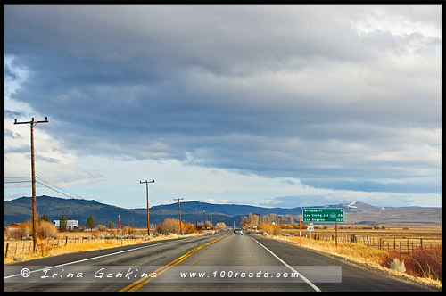 Шоссе 395, US Route 395, Калифорния, California, США, USA, Америка, America