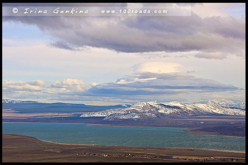 Озеро Моно, Mono Lake, Шоссе 395, US Route 395, Калифорния, California, США, USA, Америка, America