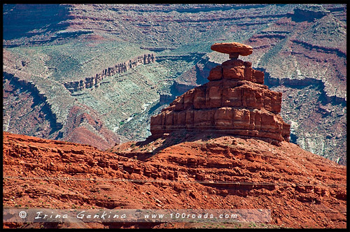 Mexican Hat, Юта, Utah, США, USA, Америка, America