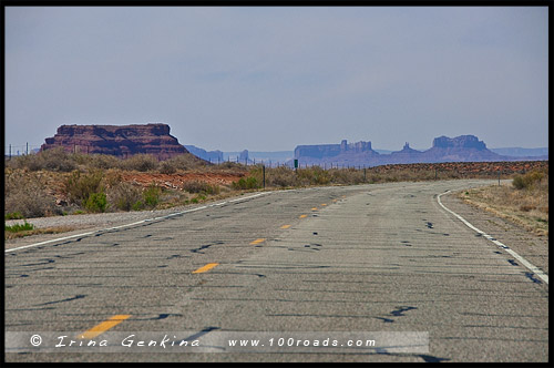 Дорога к Долине Монументов, Way to Monument Valley, Юта, Utah, США, USA, Америка, America