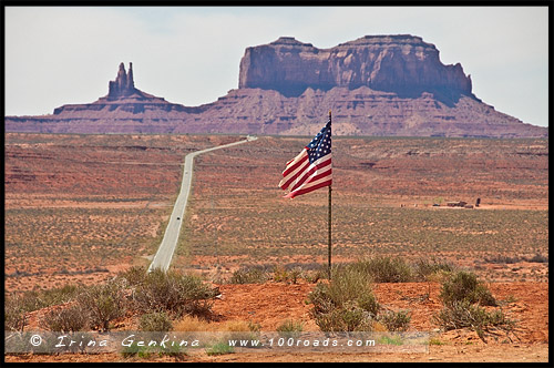 Дорога к Долине Монументов, Way to Monument Valley, Юта, Utah, США, USA, Америка, America