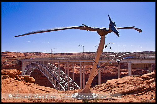 Дамба Каньона Глен, Glen Canyon Dam, Пейдж, Пэйдж, Page, Аризона, Arizona, США, USA, Америка, America