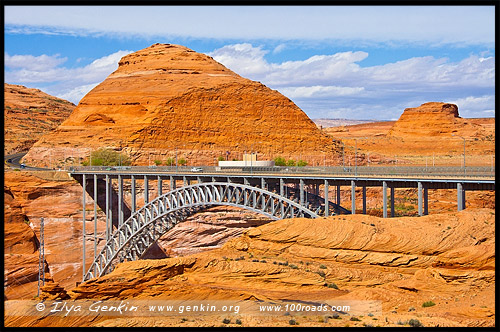 Дамба Каньона Глен, Glen Canyon Dam, Пейдж, Пэйдж, Page, Аризона, Arizona, США, USA, Америка, America