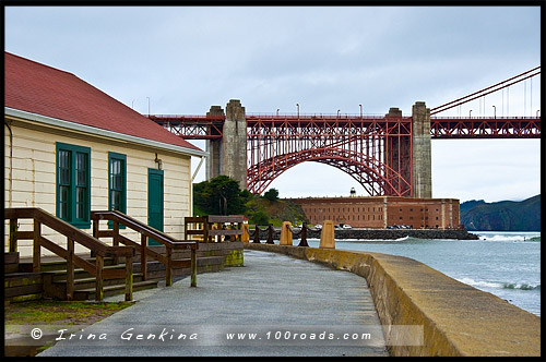 Форт Пойнт, Fort Point, Сан Франциско, San Francisco, Калифорния, California, СЩА, USA, Америка, America